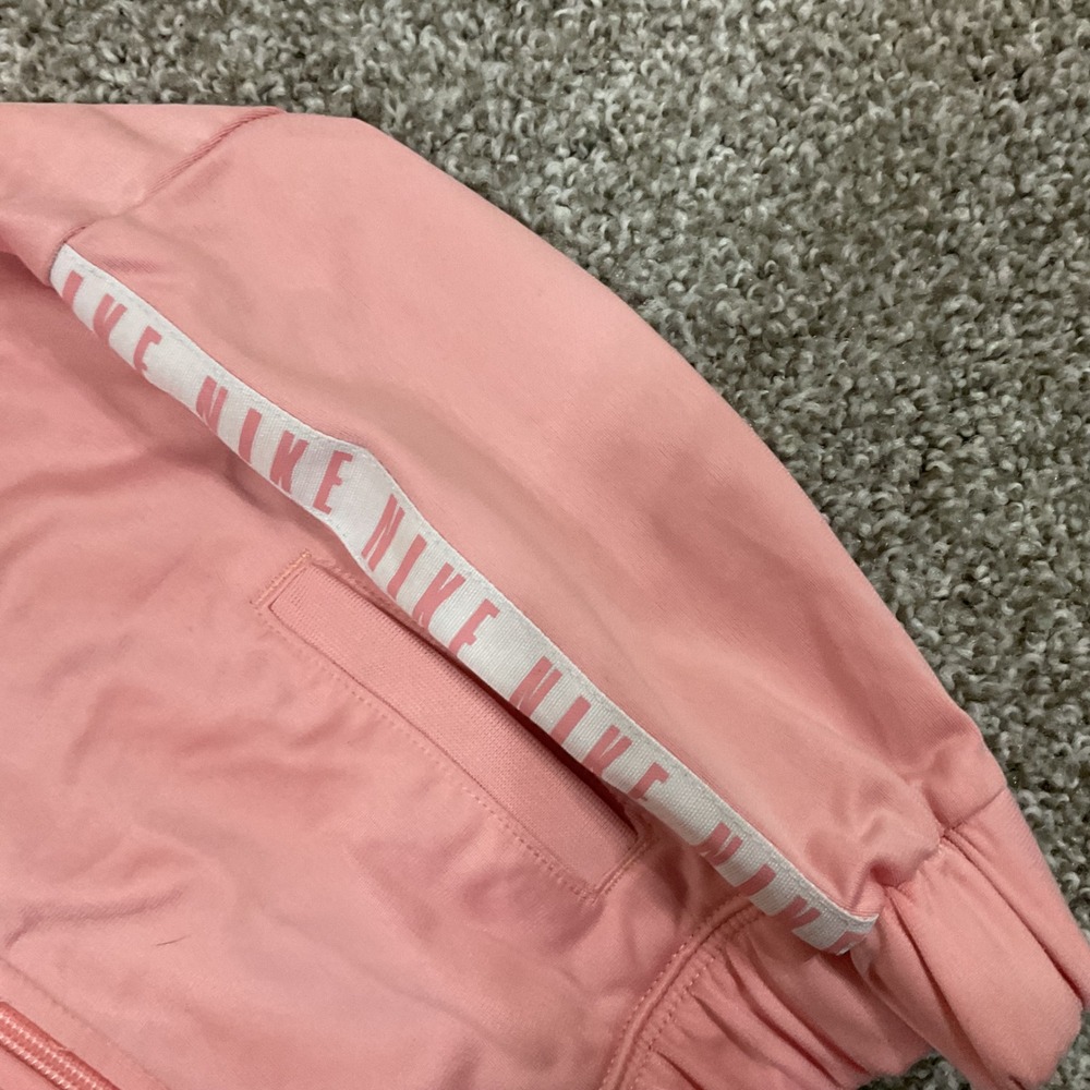 Nike Track Jacket Toddler 3T Pink Excellent Branded Sleeve Taping Full Zip - Picture 4 of 11